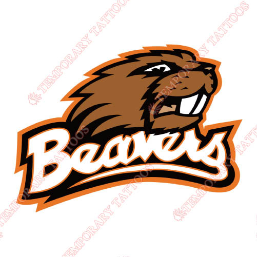 Oregon State Beavers Customize Temporary Tattoos Stickers NO.5812